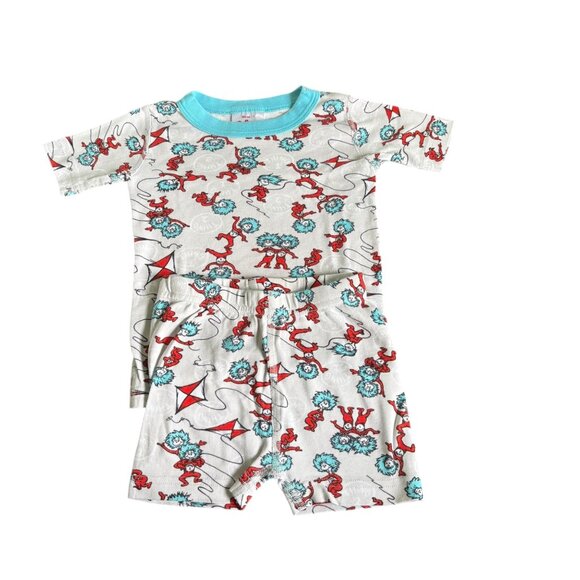 Hanna Andersson Dr. Seuss Thing 1 and 2 Pajamas Size 100 - Picture 1 of 2
